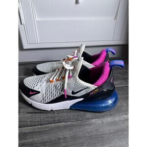 Nike Air Max 270 Mens Size 8 Mesh Upper Street Style Sneakers CW6989-100